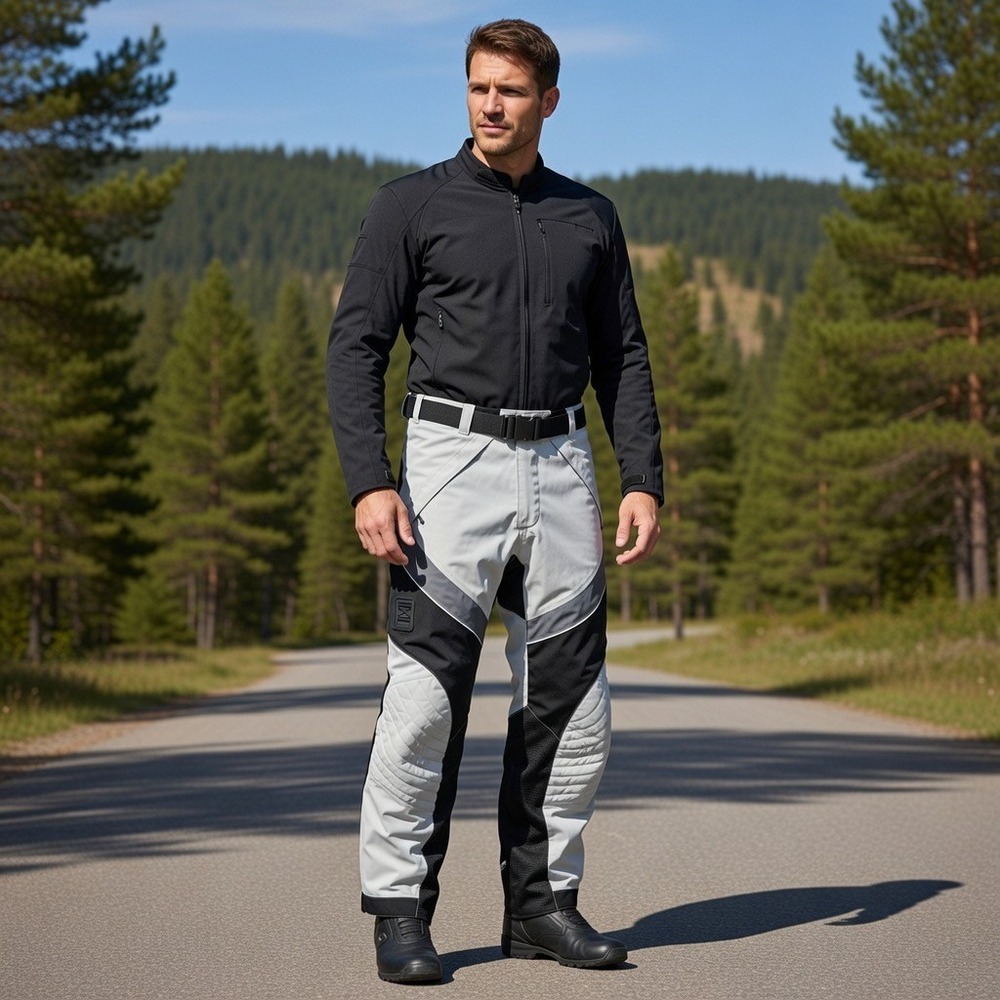Moose Racing USA Men's Motocross Motorcycle Gray Black Pants Size 32